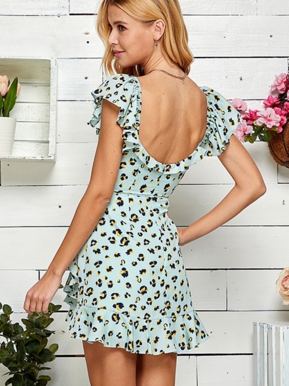 Spring Adventure Mini Dress with Ruffles - Picture 5 of 6
